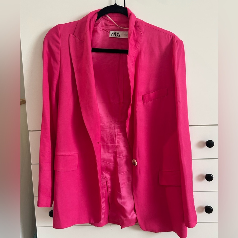 Zara pink blazer